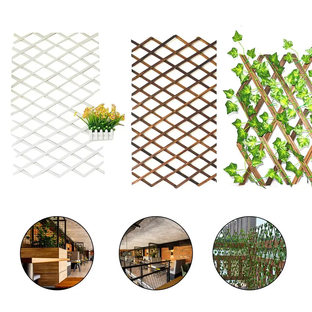 55cm Retractable Fence Extendable Instant Outdoor Wooden Garden Balcony Vine Frame Wedding Props Decoration | Дом и сад
