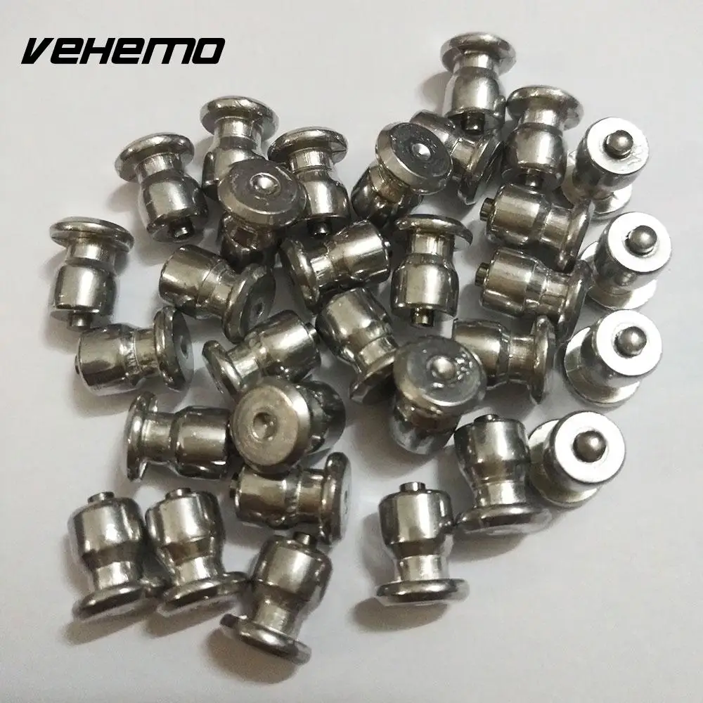 Vehemo 100 шт. Серебряный Спайк Шина для колеса Луг винт противоскольжения шин Стад