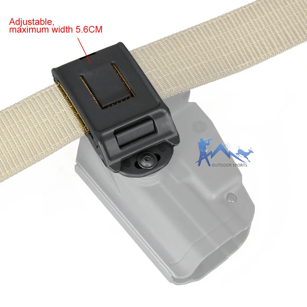 PPT Tactical Four Color Belt Clip For Holster Fit 5.6cm Max Width Hunting OS7-0073 | Спорт и развлечения