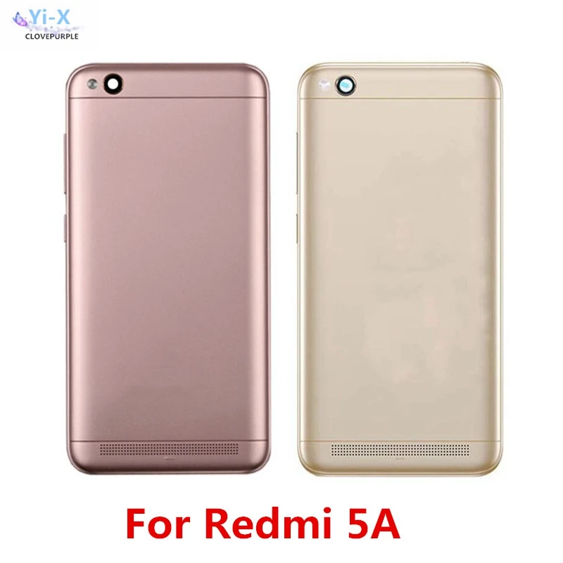 Новый корпус для Xiaomi Redmi 5A 5 A задняя крышка аккумулятора с кнопкой включения