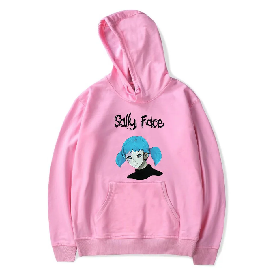 pink sally face top Новинка; Лидер продаж; толстовка с капюшоном для мальчиков и девочек; пуловеры с капюшоном; Розовая Толстовка с принтом «глаза Салли»; детская одежда - Цвет: pink sally face top