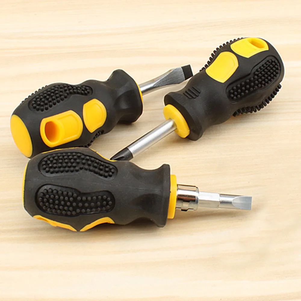 1 шт. отвертка с коротким расстоянием CR V Phillips и шлицевая Мини двухцелевые