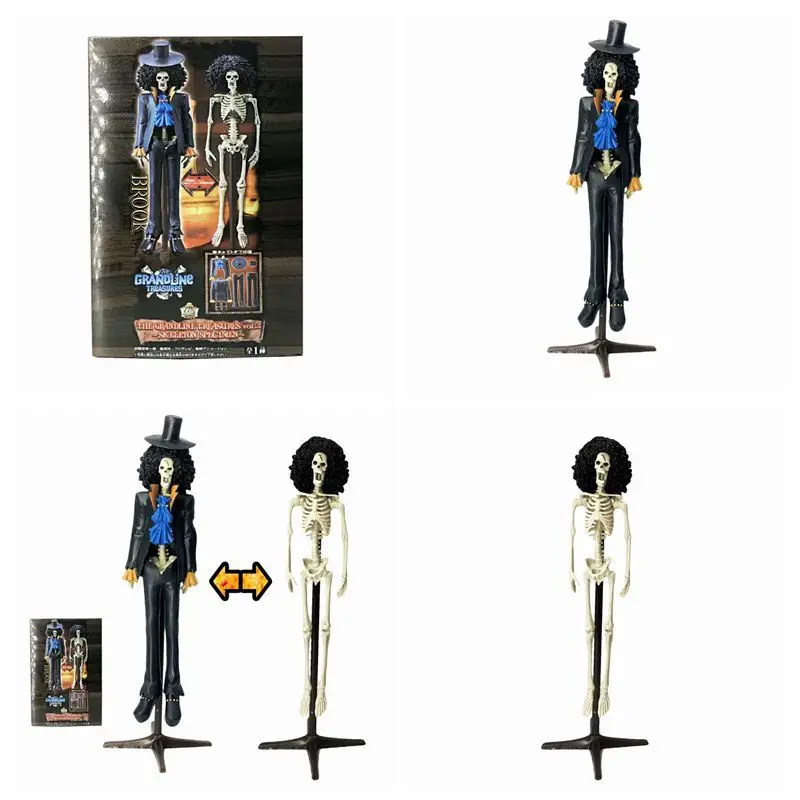Аниме 20 5 см One Piece Grand Line Men Treasure BROOK OnePiece ПВХ фигурка Коллекционная модель игрушки