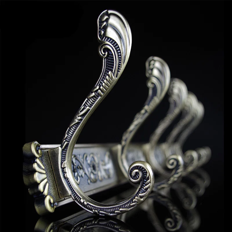 Европейский ретро настенный крючок 4-6 металлическая бронзовая антикварная