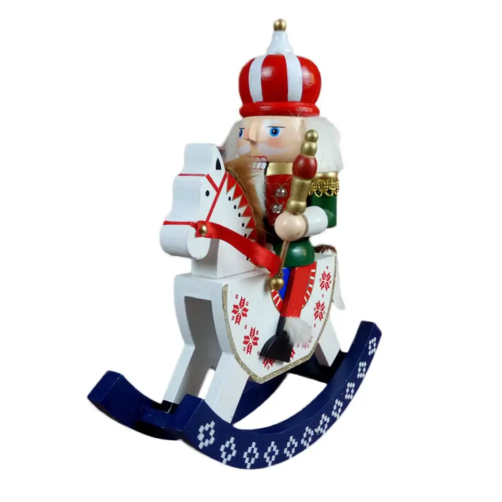 14 дюймов традиционный король Щелкунчик Деревянный Кукольный дом фигурка с