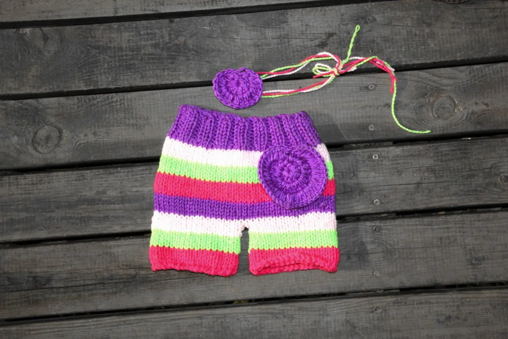 Вязаный реквизит для фотосъемки новорожденных повязки на голову бесплатная