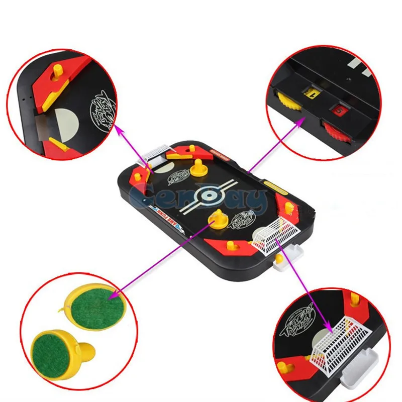 Настольная битва 2 в 1 футбольный и хоккейный Настольный мяч мини футбольная