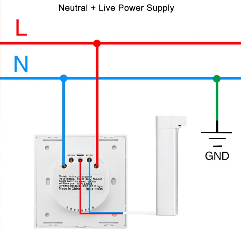 

WiFi Smart Curtain Switch for Electric Motorized Curtain Blind Roller Shutter Works with Alexa and Google Home Smart Life Tuya