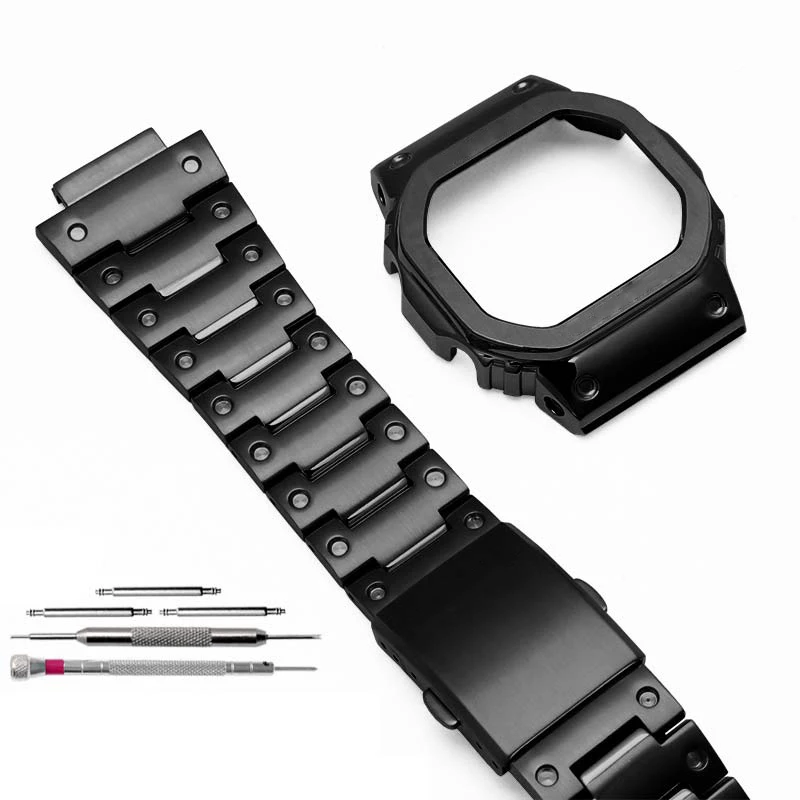 Обложка часов из нержавеющей стали для Casio DW5600 GW M5610 G Shock аксессуары Замена