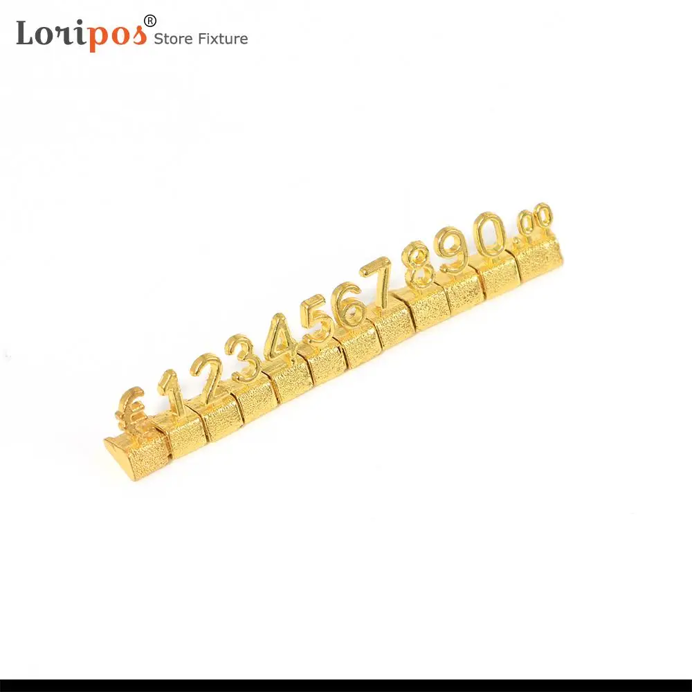 Роскошный металлический стеллаж 3D регулируемая цена бирка для вызовов дисплея