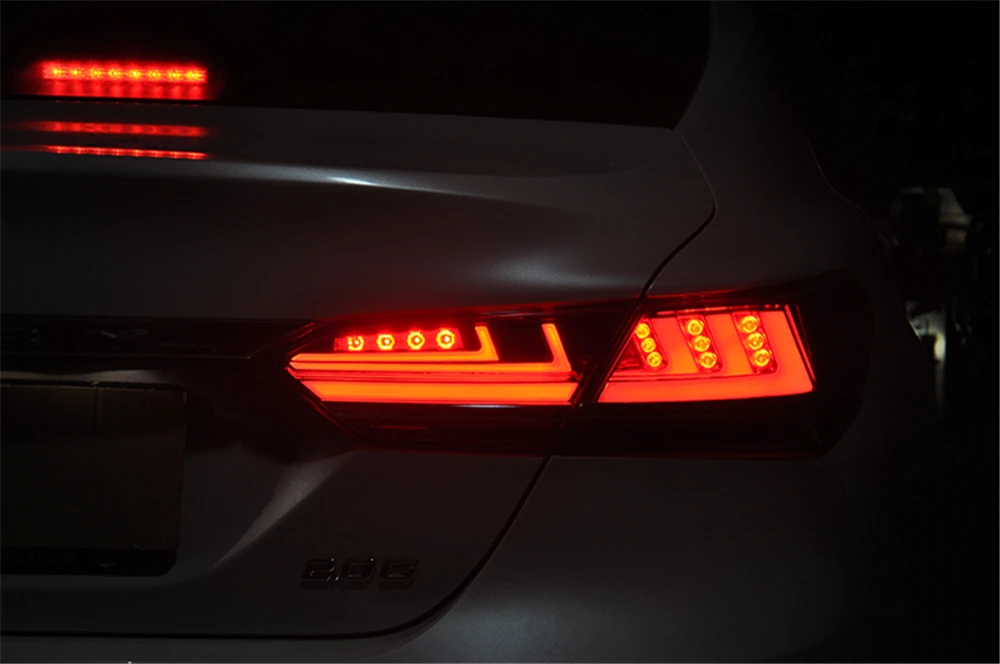 Автомобильная проблесковая 2 шт. для Toyota camry тормоз заднего хода хвост светильник светодиодный фонарь светильник хвост светильник сборки номерной знак лампа заднего вида парковки светильник