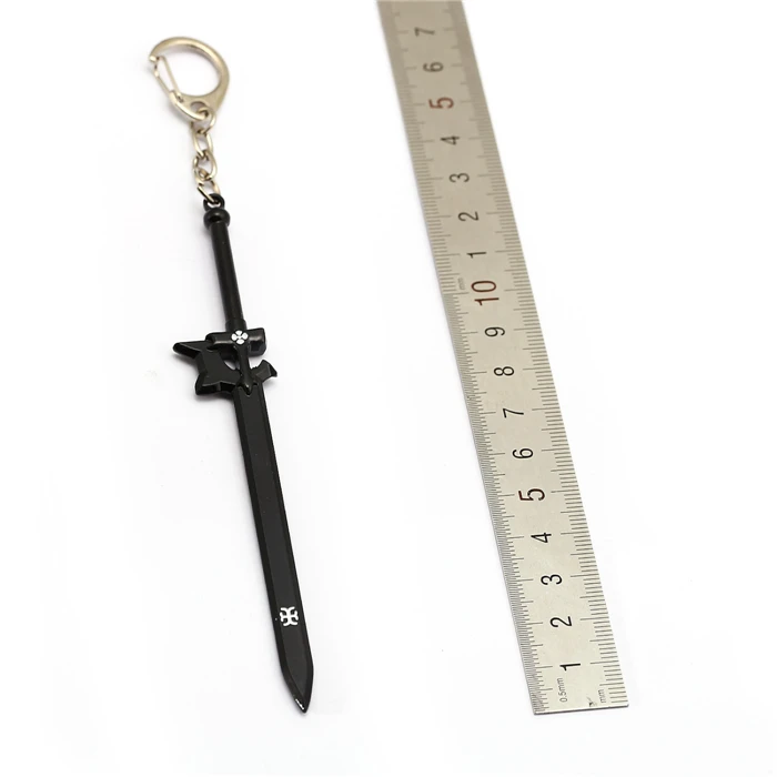 Аниме Sword Art Online SAO Swords металлические брелки Kirigaya Kazuto Kirito Excalibu Asuna Elucidator ножны игрушки на цепочке для ключей
