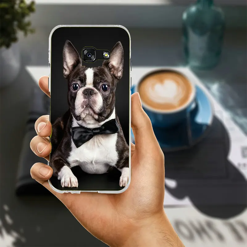 Французский бульдог щенок в масках Frenchie Мягкие силиконовые телефон чехлы для
