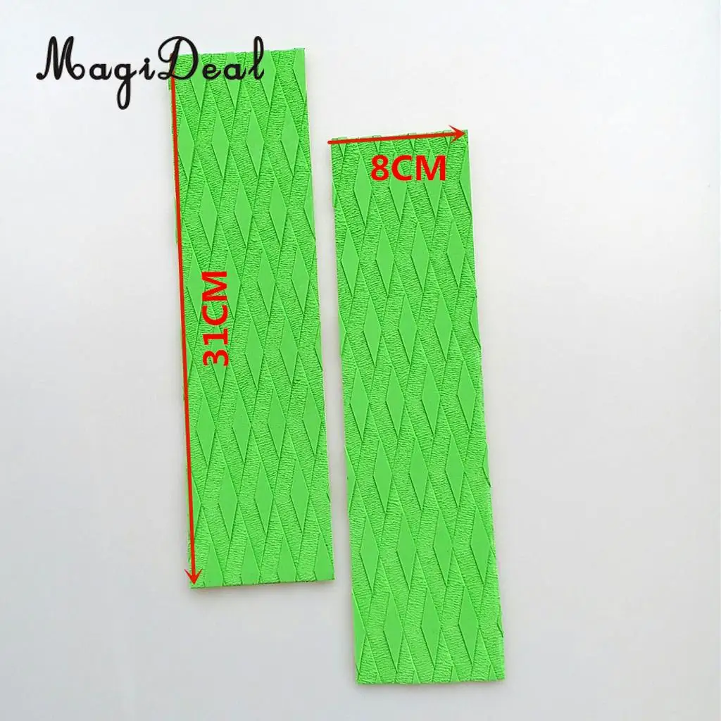 31 x 8 cm 2 шт. нескользящий 5 мм Клей Накладка для лучшего сцепления с доской для серфинга бар Грипсы палуба Хвост коврик EVA скимборд SUP серфинг корпус аксессуары для плат - Цвет: 31 x 8 cm