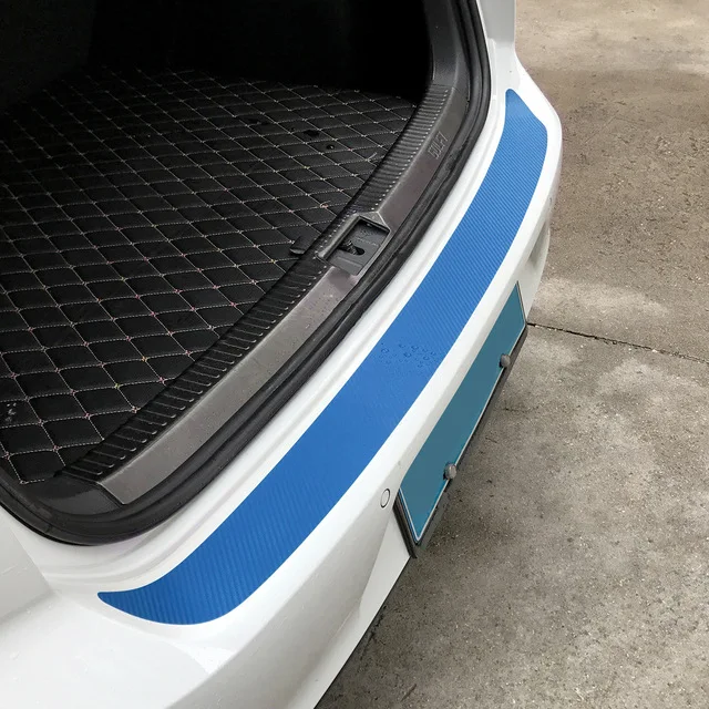 108x7,2 см 1 шт карбоновая накладка на задний бампер 7 цветов для VW Golf MK6 GTI R20 наклейки и наклейки для автомобиля