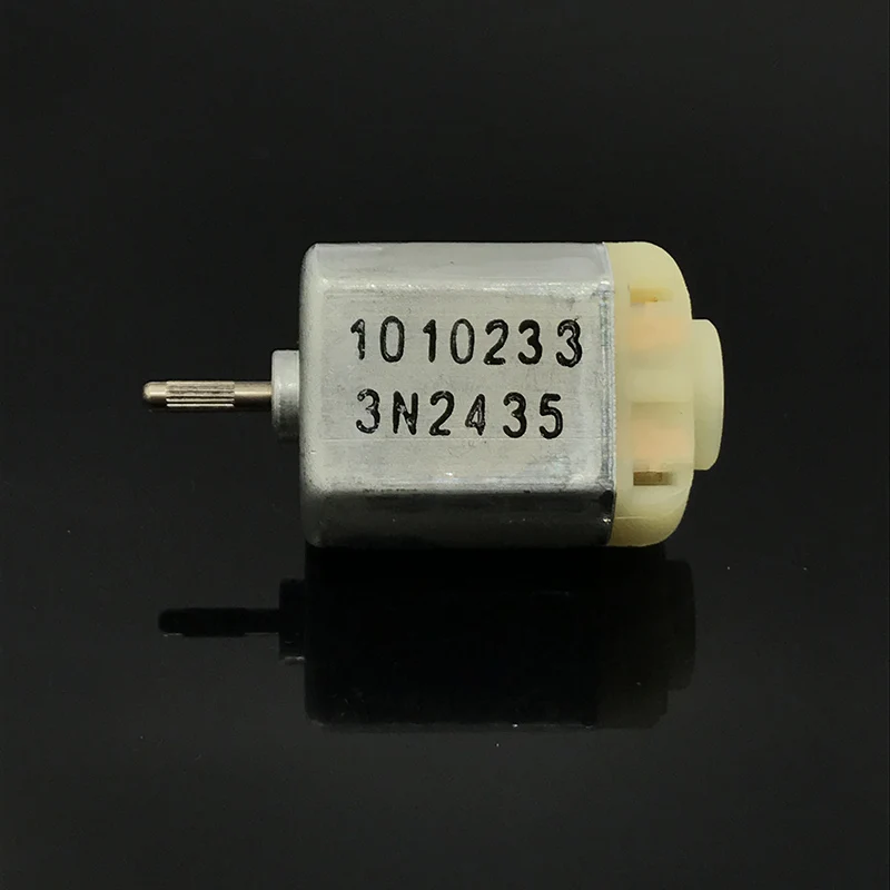 JOHNSON Micro 130 DC Motor 3N2435 6V~12V 7600RPM 2mm Dia Knurling shaft Carbon Brush Motor for Car Rearview Mirror Adjustment