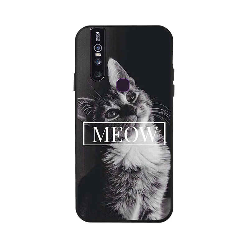 Ojeleye, модный черный силиконовый чехол для Vivo V15, чехол s, противоударный чехол для телефона Vivo V15 Pro iQOO X27 V11 Y91 Y81 Y81i, чехол - Цвет: X036