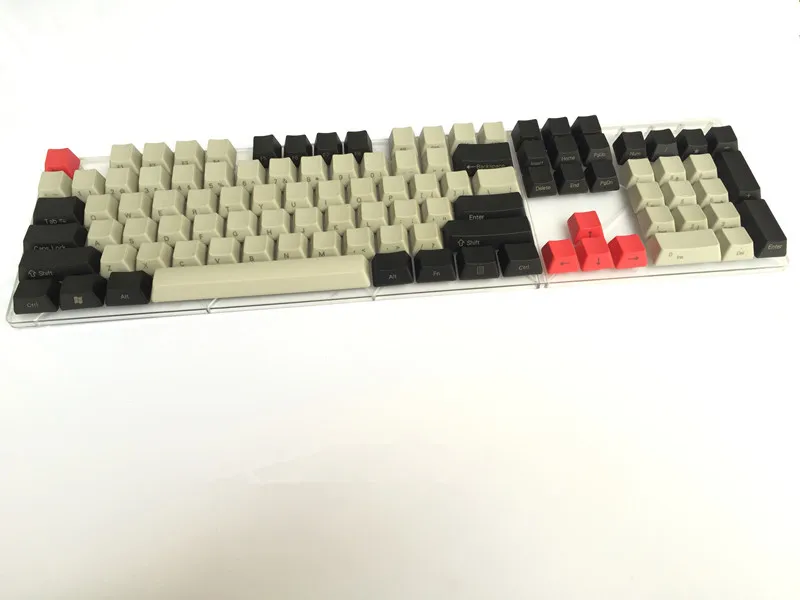 Классный джаз черный серый смешанный плотный PBT 104 87 61 ключевой колпачок OEM