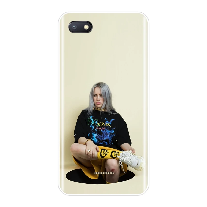 No.8 Задняя крышка для Xiaomi Redmi Note 6 Pro 5A Prime 5 4 4X Pocophone F1 Redmi S2 6A 5 Plus 4A Мягкий силиконовый чехол для телефона Billie Eilish - Цвет: No.8