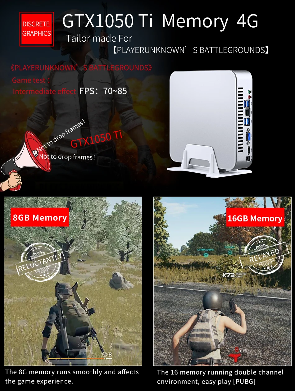 Новейший игровой мини-ПК двухъядерный процессор intel i7 cpu 3520M GTX750TI 4G специальная карта с вентилятором мини HTPC Компьютер 16G ram 256G