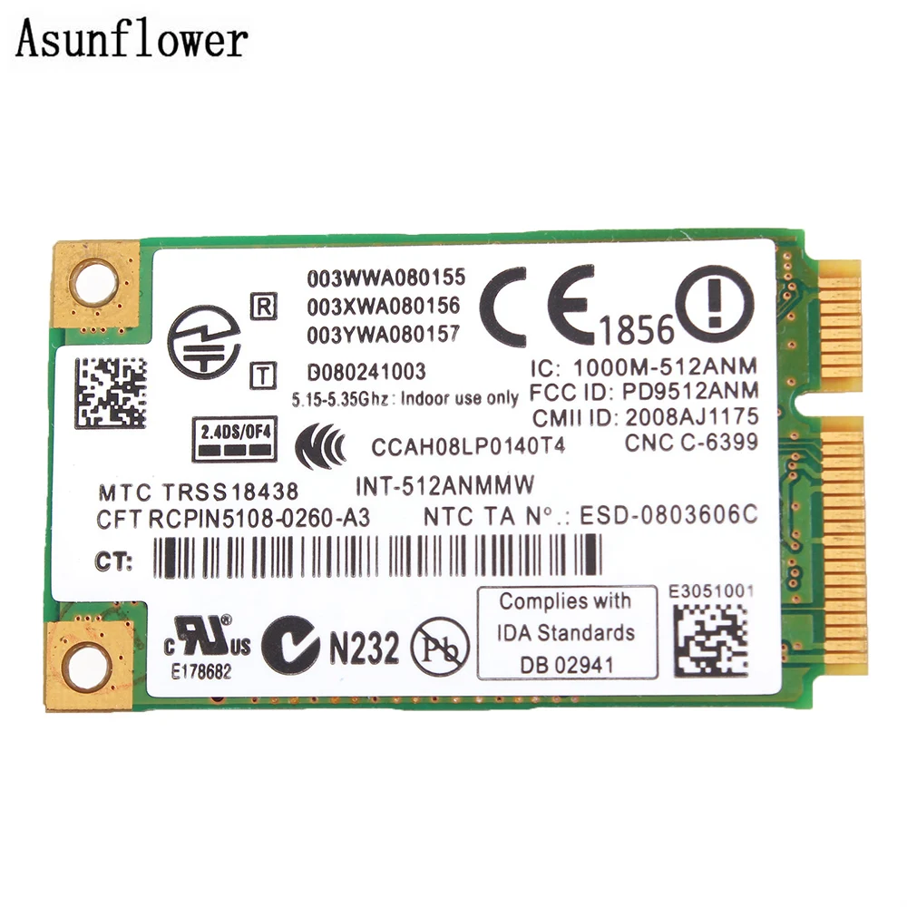 Беспроводная карта адаптера для ноутбука HP 512AN MMW 5100 WLAN Wi Fi 480985 001|Сетевые карты| |