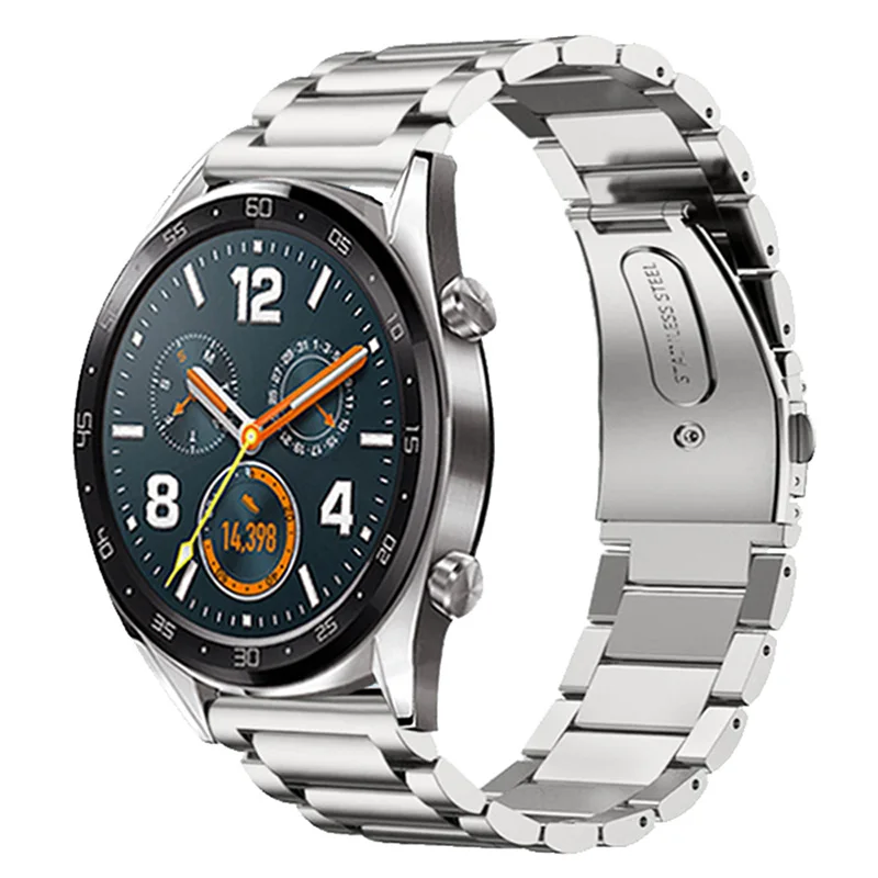 Ремешок из нержавеющей стали для наручных часов роскошный браслет Huawei GT Watch 2 22