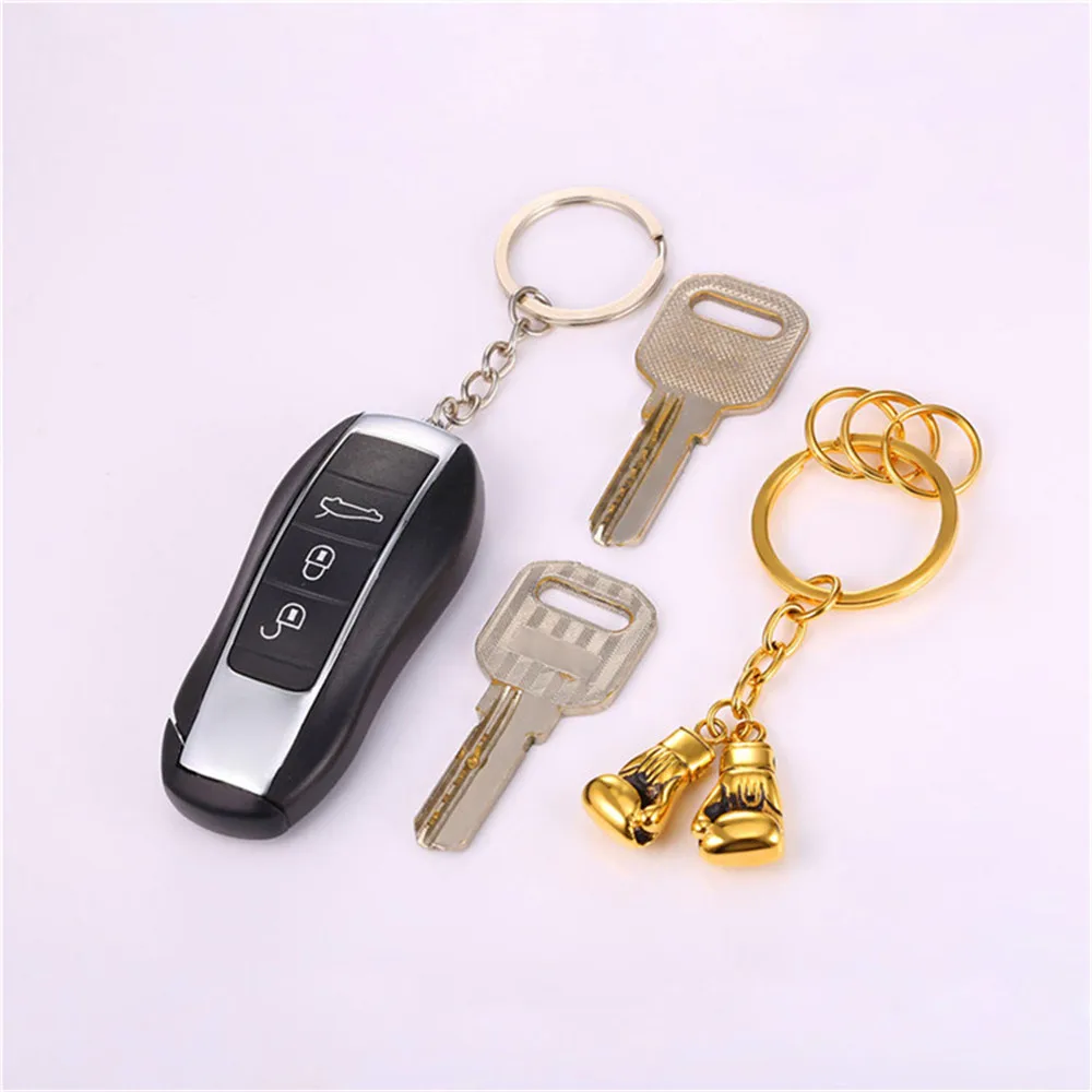 Цвет золотистый брелок с боксерскими перчатками пара металлический для ключей