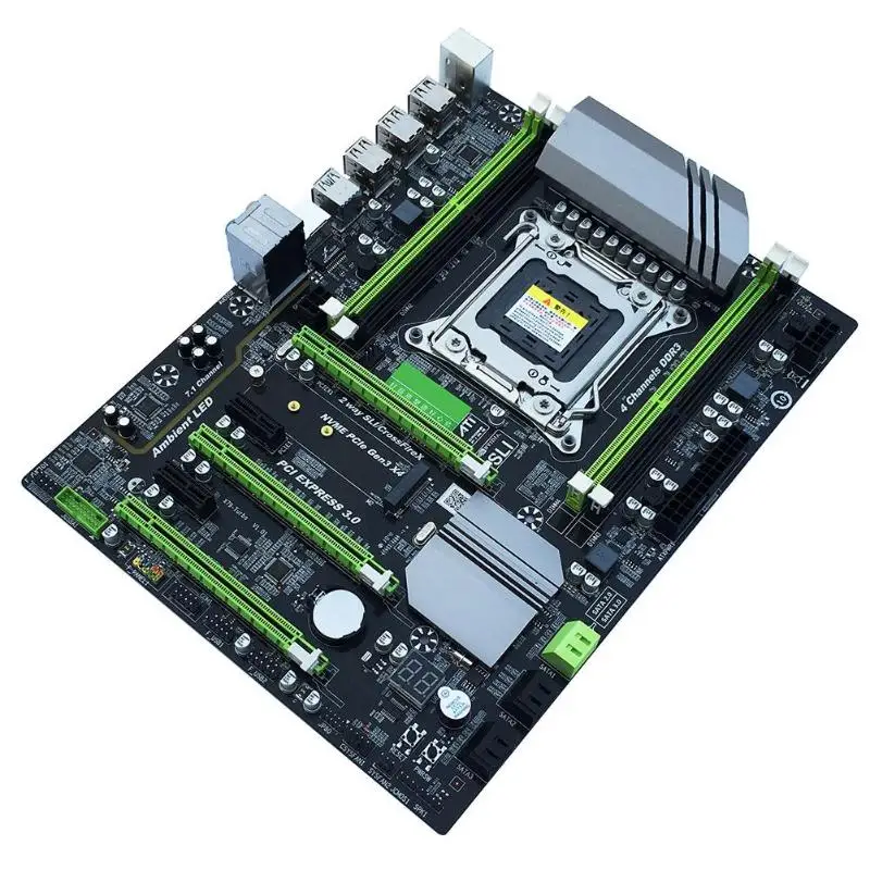 X79T DDR3 ПК настольные компьютеры 4 канала материнская плата LGA 2011 процессор компьютерная игровая поддержка M.2 E5-2680V2 i7 SATA 3,0 USB 3,0 для Intel B75