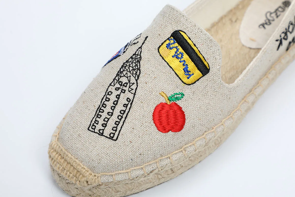 DZYM/сезон весна-лето; Новинка; Canavs espadrilles; женские туфли на плоской подошве в рыбацком стиле; обувь для вождения в этническом стиле; кроссовки; женские лоферы