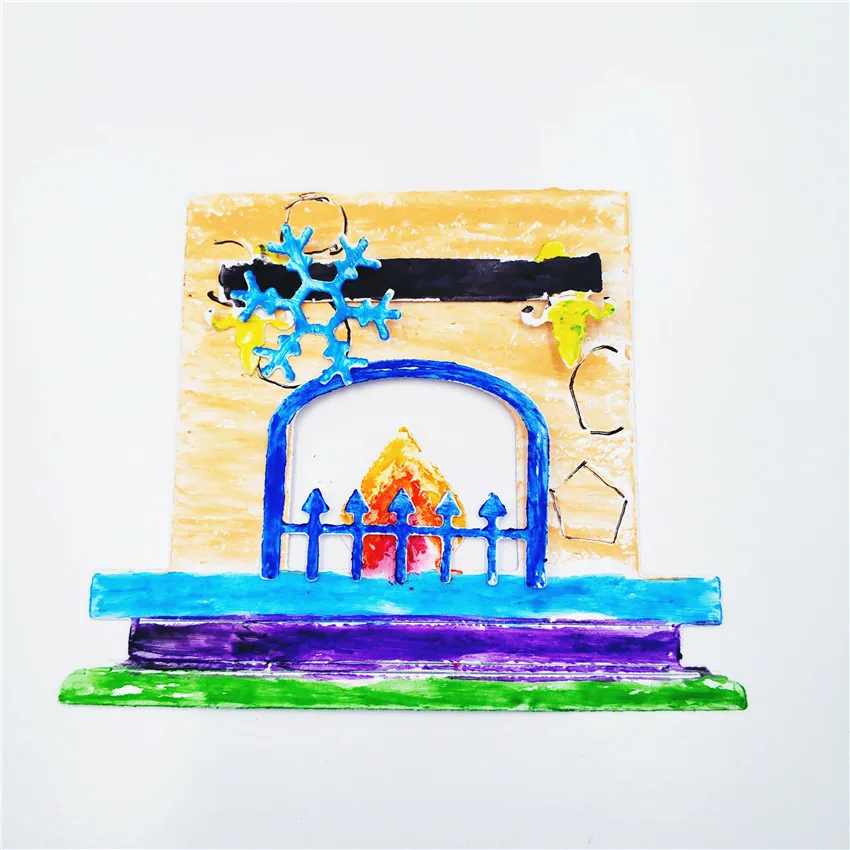 Рождественские снежинки пресс-формы поздравительные открытки Скрапбукинг 3D