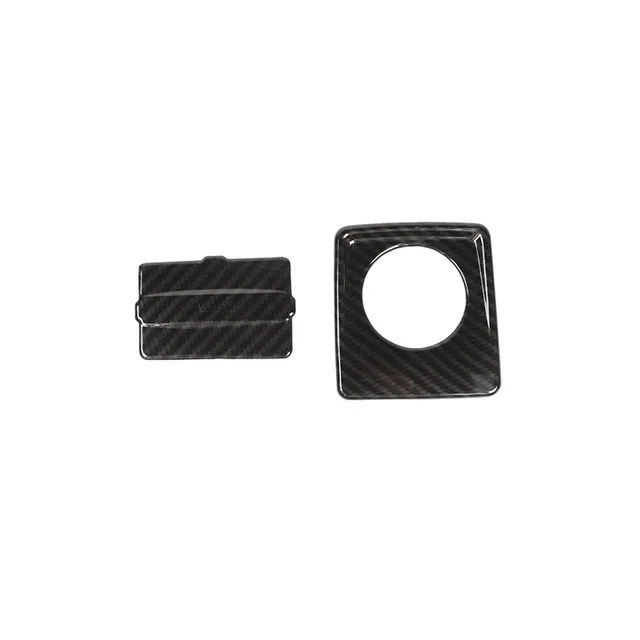 carbon fiber black MOPAI Автомобильная оконная Кнопка панель управления прикуриватель USB украшение для розетки наклейка для Jeep Wrangler JL+ автомобильные аксессуары - Название цвета: carbon fiber black
