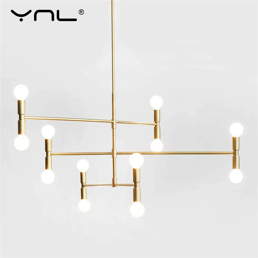 Современный перекрестный Стиль 12 головок LED подвесной светильник освещение для