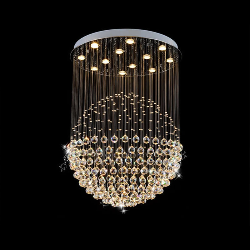 Fashion Round Crystal led Chandeliers LED lamps restaurant high power Chandelier lustre light Dining Room | Лампы и освещение