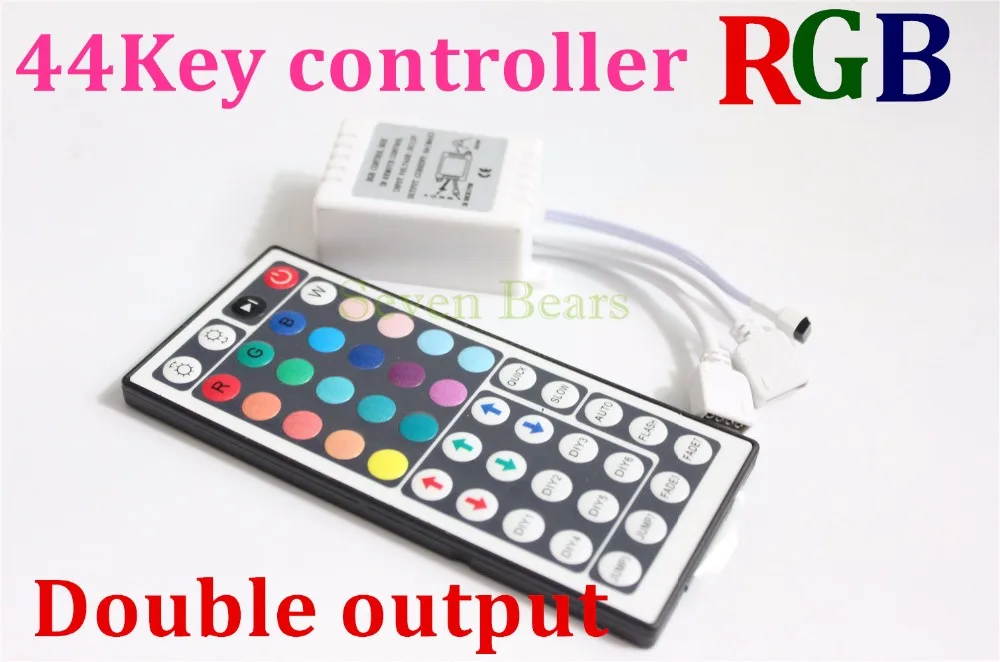 Новый 44 Ключ 2Ax3 двойной выход ИК пульт дистанционного управления RGB 5050
