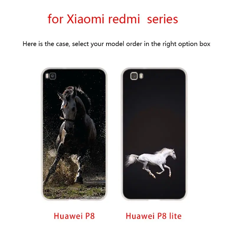 Watercolor horse Running Horses Soft TPU Phone Cases For Huawei P50 P40 P30 P20 Pro Lite p30lite p50lite P samrt Z 2019 2020 | Мобильные