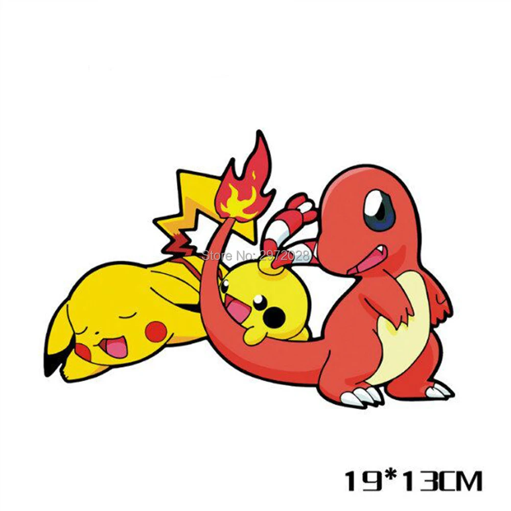 Автомобильный Стайлинг 10 x наклейки с рисунками животных Пикачу Pokemon