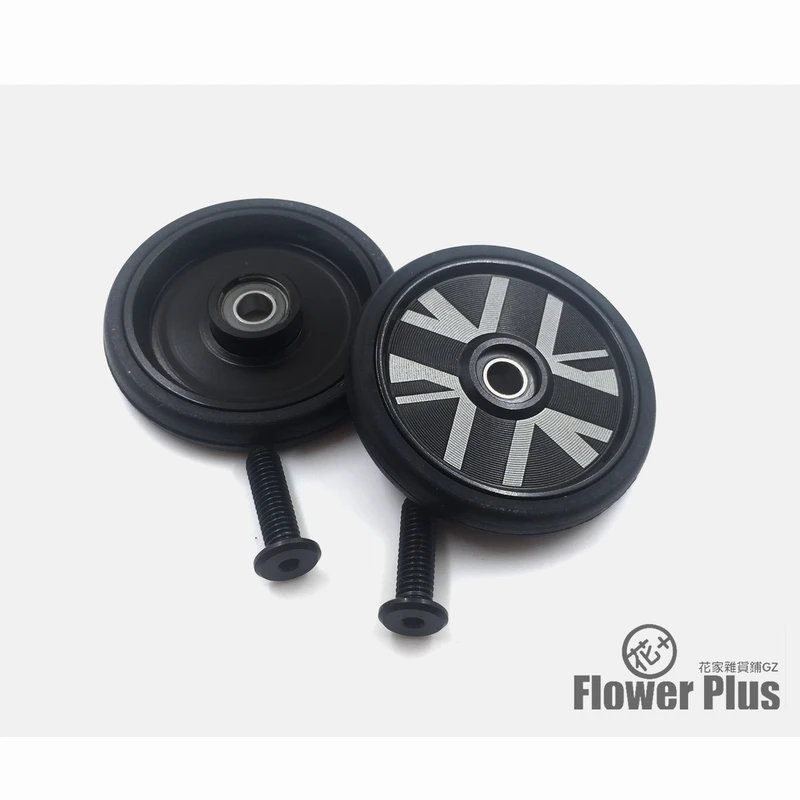 2 шт+ 2 титановый болт складной велосипед easywheel закрытый для brompton birdy easywheel 45 мм/55 мм легкое колесо 42 г