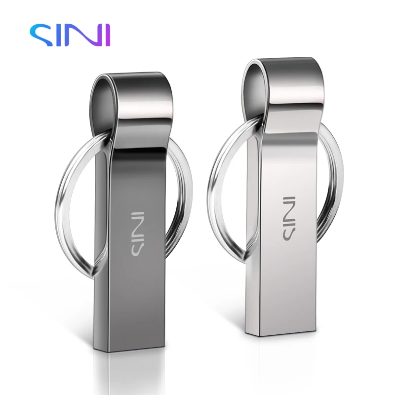 Синий 2019 новый металлический флэш накопитель USB флеш 128 Гб 64 ГБ 32 оперативной