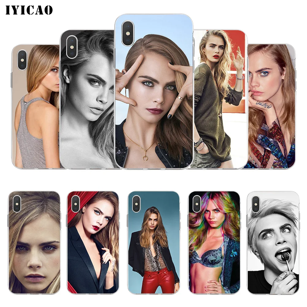 Мягкий силиконовый чехол IYICAO для iPhone X XR XS MAX 6 6s 7 8 Plus 5 SE из ТПУ|Чехлы-накладки| |