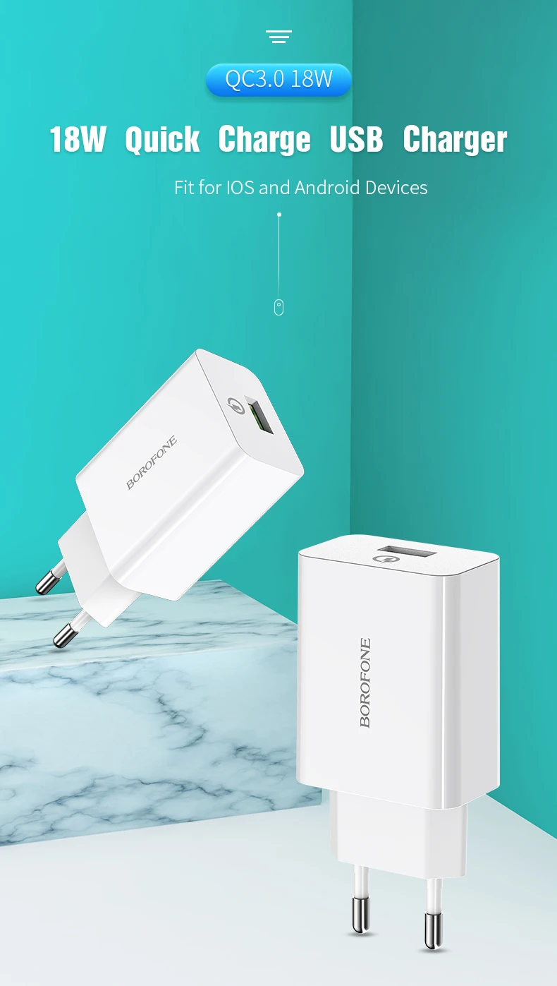 Быстрое USB зарядное устройство 18 Вт Быстрая зарядка 3,0 зарядное устройство для мобильного телефона штепсельная вилка ЕС настенный USB адаптер для iPhone samsung huawei Xiaomi