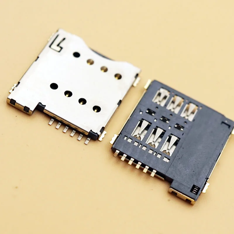 

100pcs S0PP-150006-17G Original Micro SIM Jacks Connectors SIM Slot Sockets