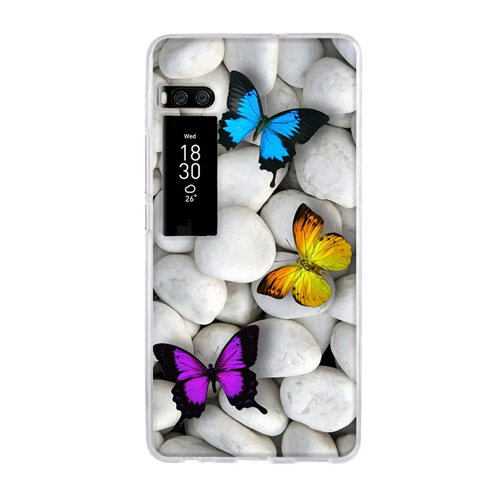 Силиконовый чехол для Meizu Pro 7 plus 5 дюйма с милым рисунком мягкий бампер
