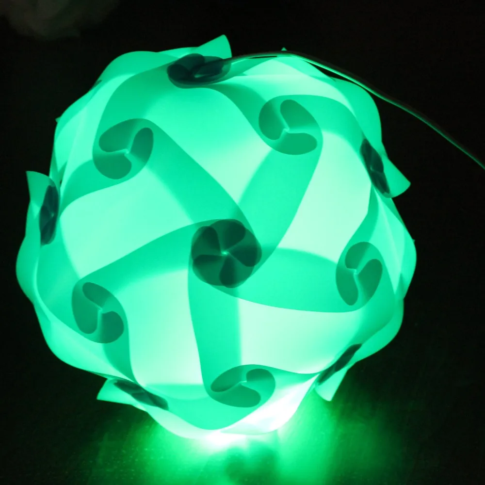 Dia40cm сплошной цвет пластика pp Головоломки Лампы iq Lights PP Свет Головоломка Горячей