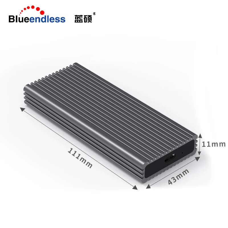 Портативный SSD алюминиевый корпус Поддержка PCIe NVME/NGFF чехол M.2 M ключ/B & ключ Тип C 3 1
