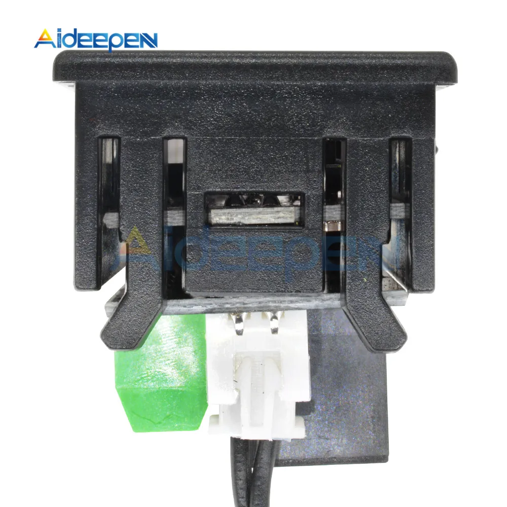W1209 DC 12V цифровой светодиодный термостат контроль температуры 0,28 дюймов термометр термо контроль модуль переключателя+ Датчик NTC зеленый