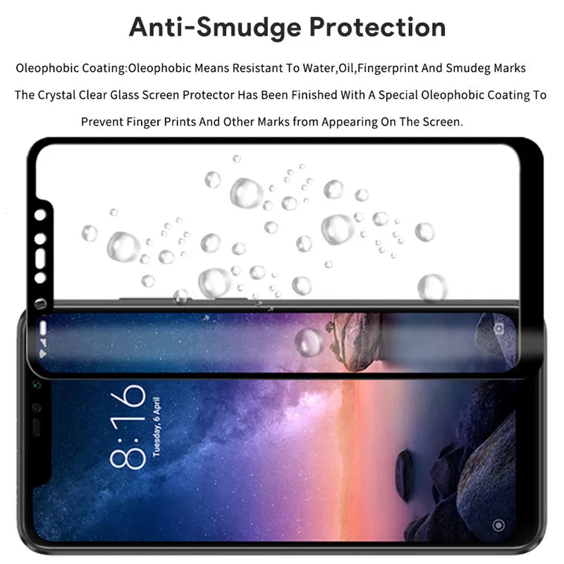 Защитное стекло для Xiaomi Redmi Note 6 Pro Защитная пленка закаленное защиты экрана |