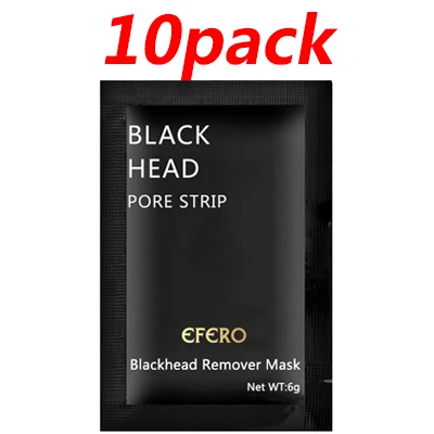 10PCS Style 4 Efero, черная маска для лица, маска для удаления черных точек, лечение пор, Полоска, черная маска для головы, полоски для носа, отшелушивающая маска - Цвет: 10PCS Style 4