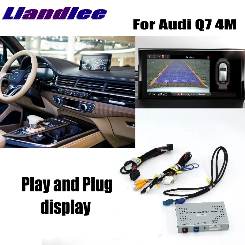 Комплект Liandlee для парковочной камеры с интерфейсом заднего вида Audi Q7 4M MMI