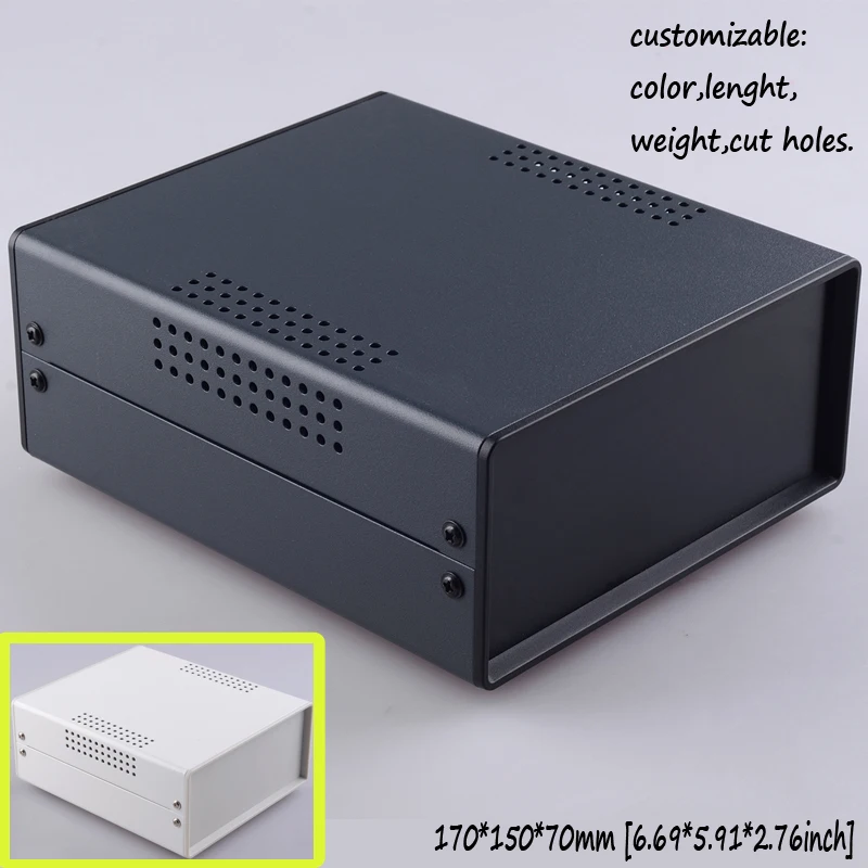 

[2 colors] 170*150*70mm Iron box for electronics project housing diy iron control switch case electrical junction instrument box