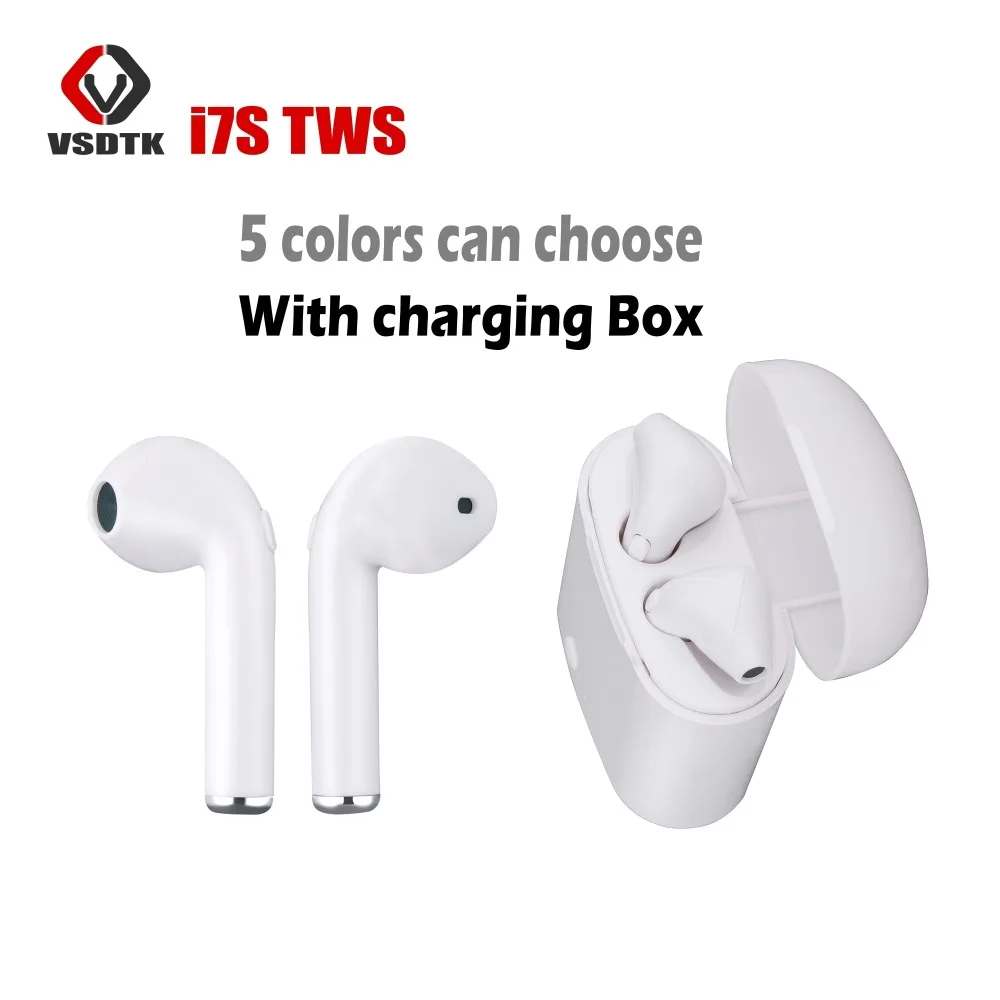 Беспроводные стереонаушники i7s tws i7 Bluetooth наушники гарнитура с зарядным